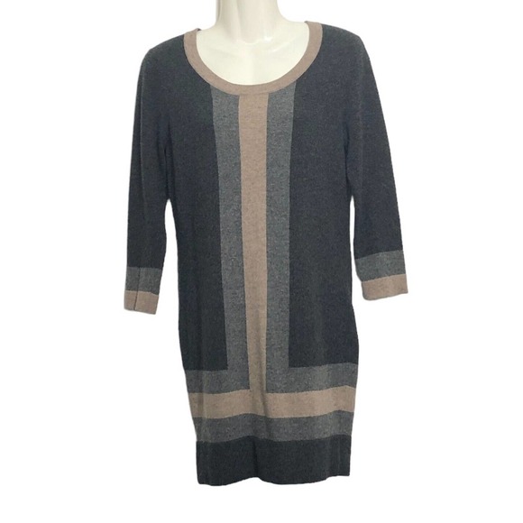 Rag & Bone Fulton Sweater Dress Soft Merino Wool Color Block Small - Picture 2 of 8